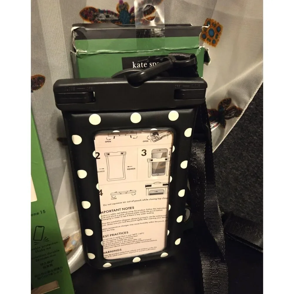 NIB - Kate Spade/Disney i-phone 15 Case & Water Proof Pouch